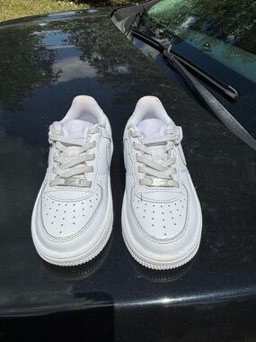 Nike White Kids Sneakers - All-White Low Top